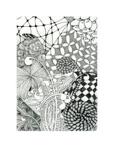 Papier à dessin Talens Sakura Zentangle Blanc 20 Pièces 2