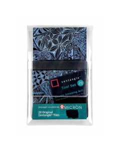 Papier à dessin Talens Sakura Zentangle Noir 20 Pièces (20 Unités)