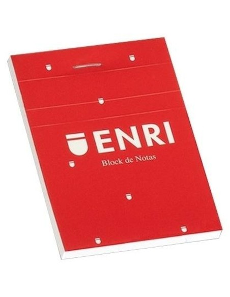Bloc de Notes ENRI Rouge A4 80 Volets (5 Unités)
