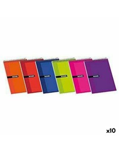 Bloc de Notes ENRI 1/8 80 Volets 4 mm (10 Unités)