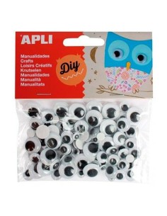 Lot d'autocollants Apli Yeux Noir 5 Unités 2