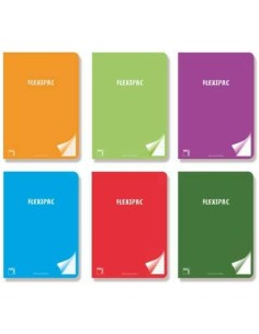Carnet Pacsa Multicouleur A4 48 Volets 3,5 mm Rayures (6 Pièces)