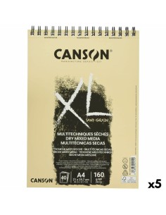 Bloc à dessin Canson XL Sand Naturel A4 5 Unités 40 Volets 160 g/m2