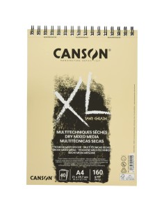 Bloc à dessin Canson XL Sand Naturel A4 5 Unités 40 Volets 160 g/m2 2