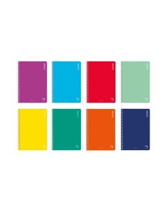 Cahier Pacsa Basic Multicouleur Din A4 80 Volets 21,5 x 31,5 cm 10 Pièces