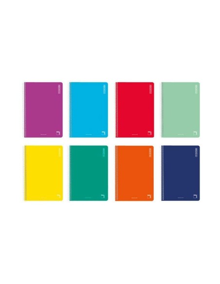 Cahier Pacsa Basic Multicouleur Din A4 80 Volets 21,5 x 31,5 cm 10 Pièces