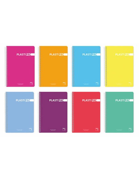 Cahier Pacsa Plastipac Multicouleur Din A4 80 Volets 21,5 x 31,5 cm 5 Pièces