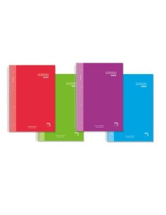 Cahier Pacsa Premium Extra Multicouleur Din A4 80 Volets 21,5 x 31,5 cm 4 Pièces