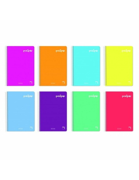 Cahier Pacsa Polipac Multicouleur Din A4 80 Volets 21,5 x 31,5 cm 5 Pièces