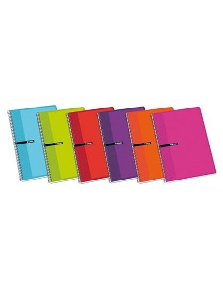 Cahier ENRI Multicouleur Din A4 80 Volets (5 Unités)
