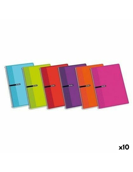Cahier ENRI Couverture souple 80 Volets 21,5 x 15,5 cm (10 Unités)