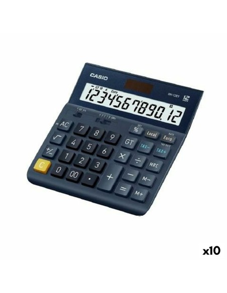 Calculatrice Casio DH-12ET Noir (10 Unités)