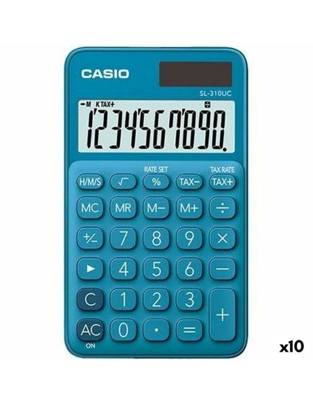 Calculatrice Casio SL-310UC Bleu (10 Unités)