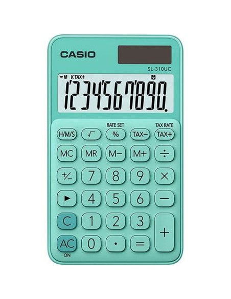 Calculatrice Casio SL-310UC Vert (10 Unités)