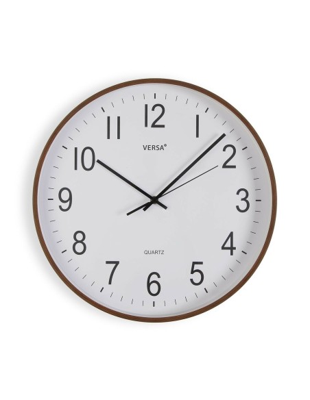 Horloge Murale Versa Plastique Quartz Bois MDF 5,5 x 40 x 40 cm