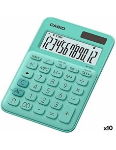 Calculatrice Casio MS-20UC Vert 2,3 x 10,5 x 14,95 cm (10 Unités)