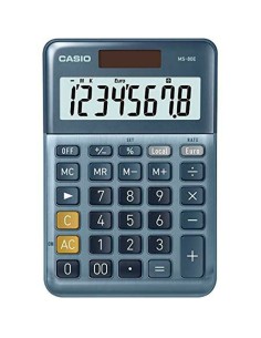 Calculatrice Casio MS-80E Bleu (10 Unités) 2
