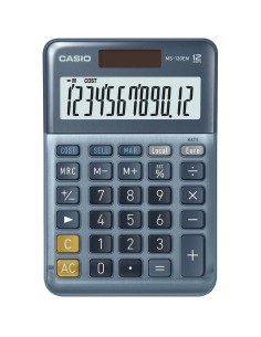 Calculatrice Casio MS-100EM Bleu (10 Unités) 2