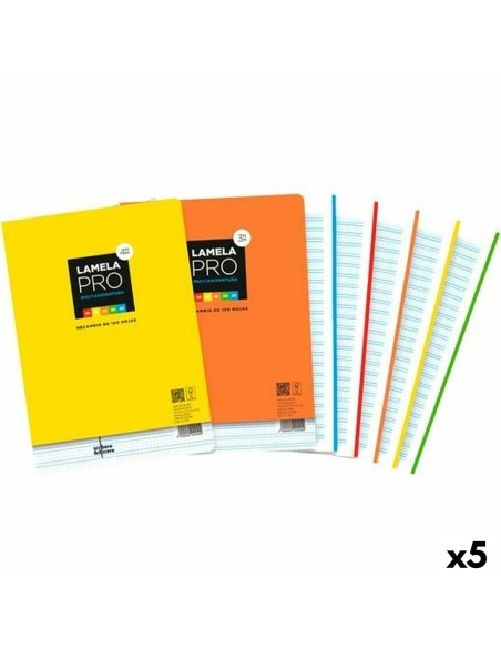 Lames de rechange Lamela Multicouleur A4 100 Volets 4 mm (5 Unités)