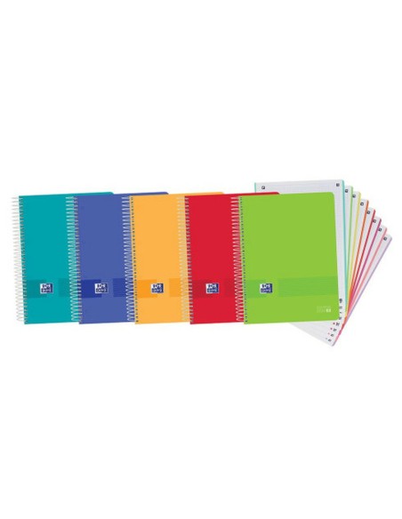 Lot de cahiers Oxford Multicouleur A4 160 Volets (5 Unités)