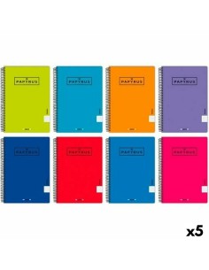 Cahier Papyrus 80 Volets quarto (5 Unités)
