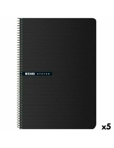 Cahier ENRI Status 100 Volets A4 Noir (5 Unités)