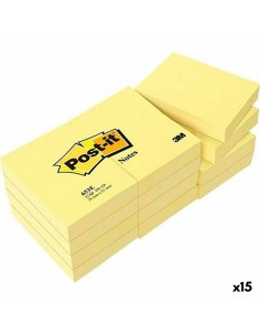 Bloc de Notes Post-it 38 x 51 mm Jaune (15 Unités)