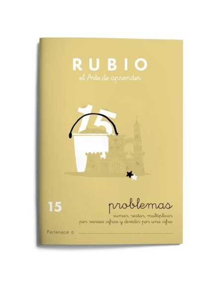 Cahier de maths Rubio Nº15 A5 Espagnol 20 Volets (10 Unités)