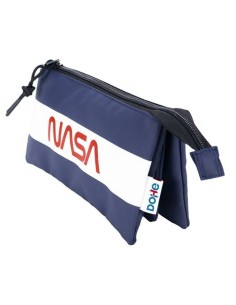 Trousse Fourre-Tout Triple DOHE Nasa Flag Bleu