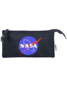 Trousse Fourre-Tout Triple DOHE Nasa Logo Noir