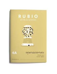 Cahier de maths Rubio Nº4A A5 Espagnol 20 Volets (10 Unités) 2