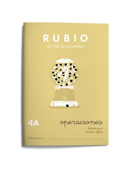 Cahier de maths Rubio Nº4A A5 Espagnol 20 Volets (10 Unités)
