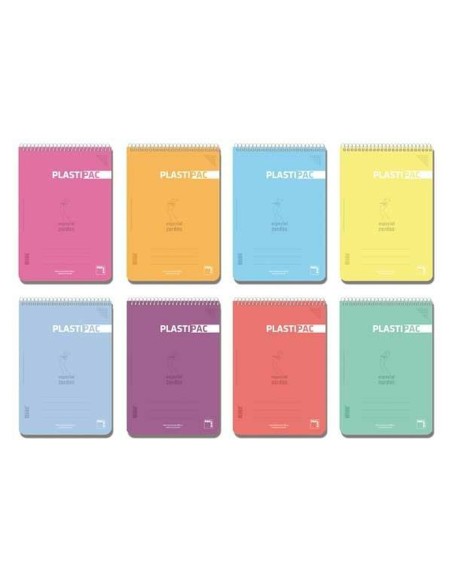 Lot de cahiers Pacsa Plastipac Multicouleur Din A4 80 Volets 21,5 x 31,5 cm 5 Pièces