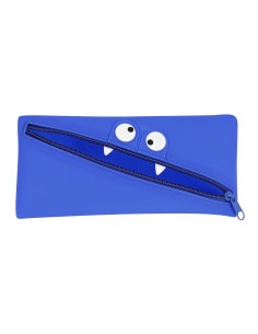 Trousse d'écolier Safta   Visage 22 x 11 x 1 cm Bleu