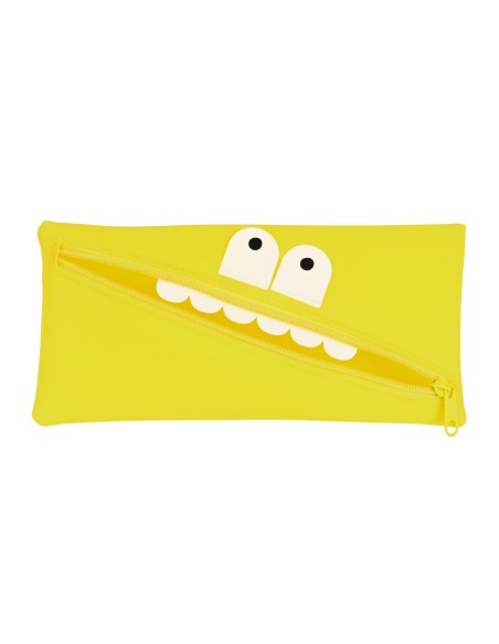 Trousse d'écolier Safta   Visage 22 x 11 x 1 cm Jaune