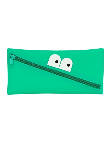 Trousse d'écolier Safta   Visage 22 x 11 x 1 cm Vert