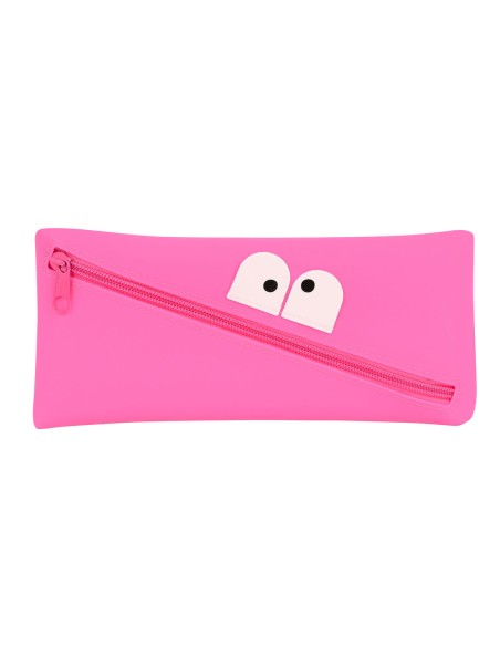 Trousse d'écolier Safta   Visage 22 x 11 x 1 cm Fuchsia
