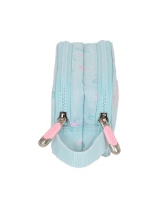 Trousse Fourre-Tout Double Moos Garden Turquoise 21 x 8 x 6 cm 2