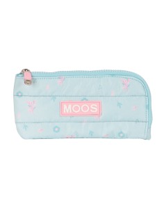 Trousse d'écolier Moos Garden 23 x 11 x 1 cm Turquoise