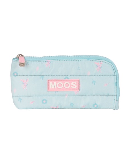 Trousse d'écolier Moos Garden 23 x 11 x 1 cm Turquoise