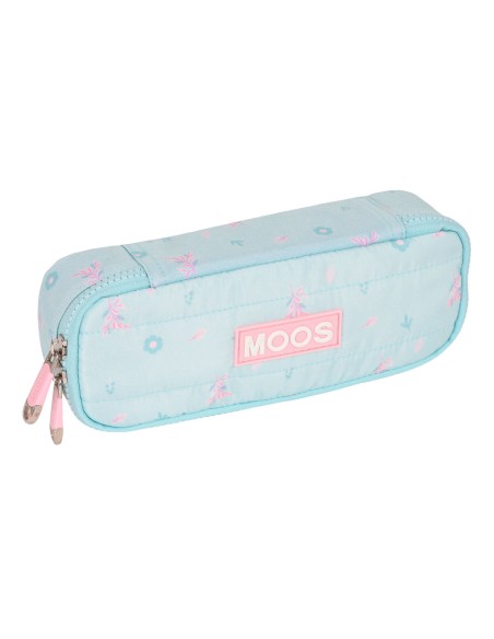 Trousse d'écolier Moos Garden 22 x 5 x 8 cm Turquoise