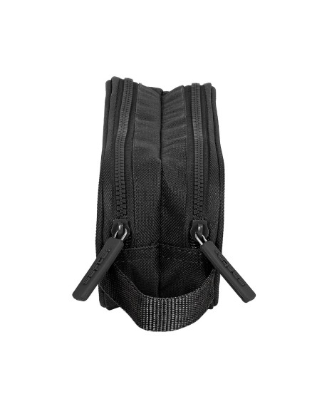 Trousse Fourre-Tout Double Safta Noir 21 x 8 x 6 cm