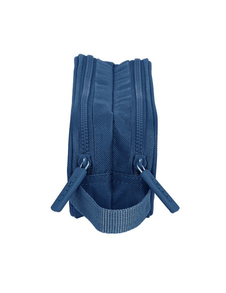 Trousse Fourre-Tout Double Safta Blue marine 21 x 8 x 6 cm