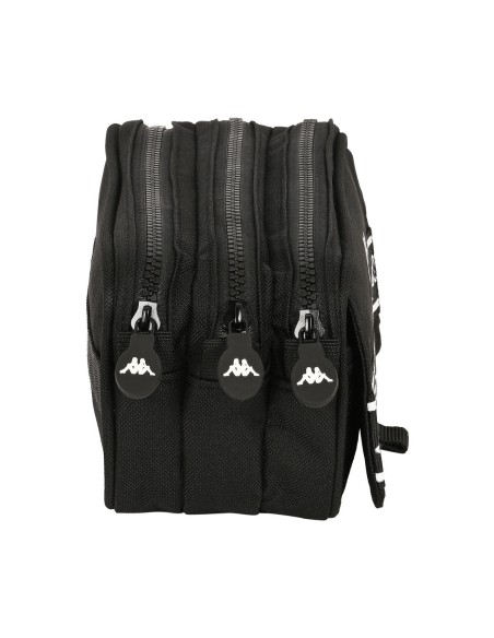 Trousse Fourre-Tout Triple Kappa 21,5 x 10 x 8 cm Noir