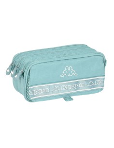 Trousse Fourre-Tout Triple Kappa 21,5 x 10 x 8 cm Bleu