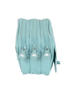 Trousse Fourre-Tout Triple Kappa 21,5 x 10 x 8 cm Bleu 2
