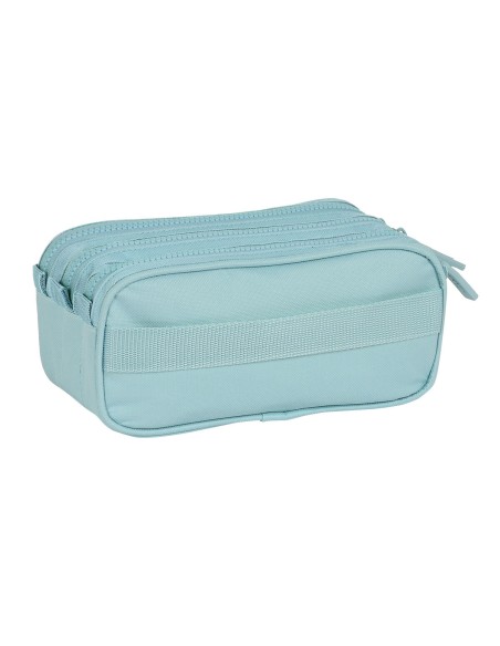 Trousse Fourre-Tout Triple Safta 21,5 x 10 x 8 cm Bleu
