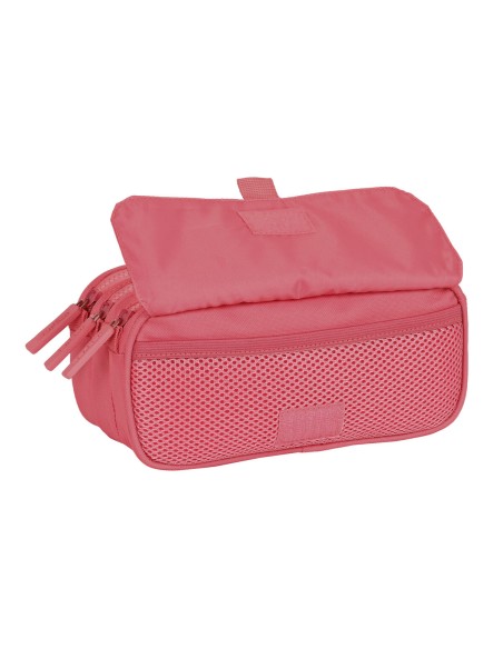 Trousse Fourre-Tout Triple Safta Marsala 21,5 x 10 x 8 cm Bordeaux