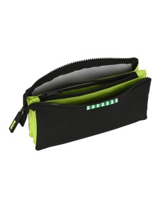 Trousse Fourre-Tout Triple Real Betis Balompié Noir Citron 22 x 12 x 3 cm 2