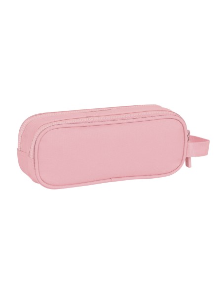 Trousse Fourre-Tout Double Safta Rose 21 x 8 x 6 cm